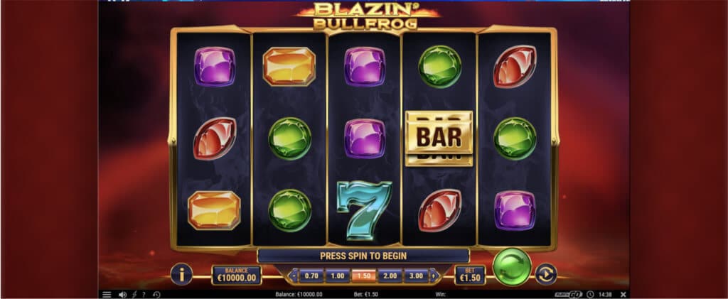 Blazin bullfrog game screenshot