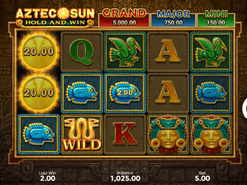 aztec hold and win screenshot