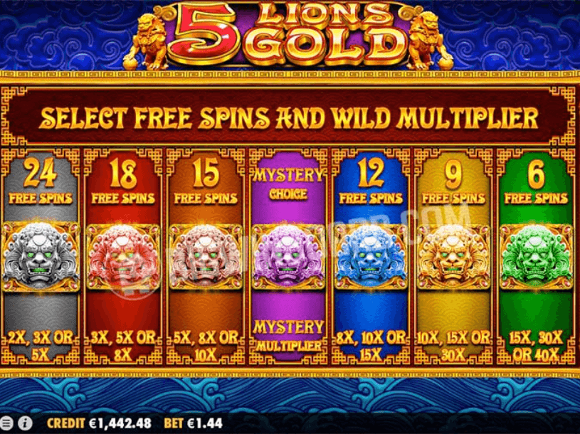 5 lions gold screenshot