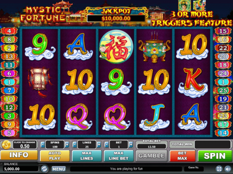Mystic fortune screenshot