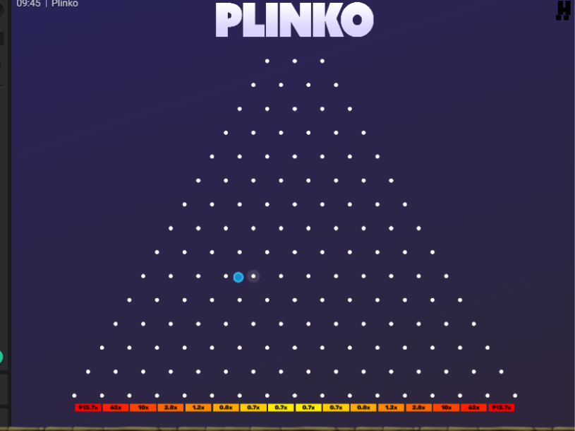 Plinko game screenshot