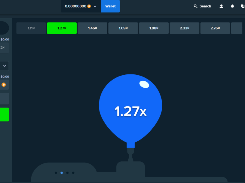 Pump screenshot showing a successful bet