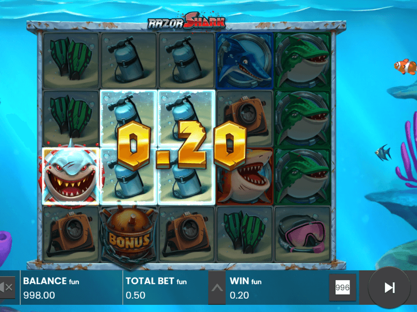 Razor shark slot screenshot