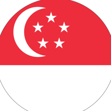 Singapore flag circle