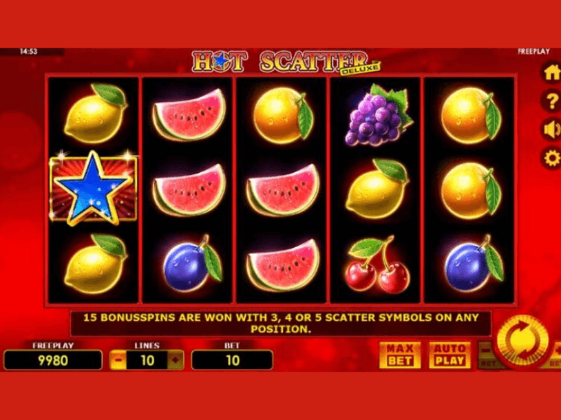 Hot scatter deluxe screenshot