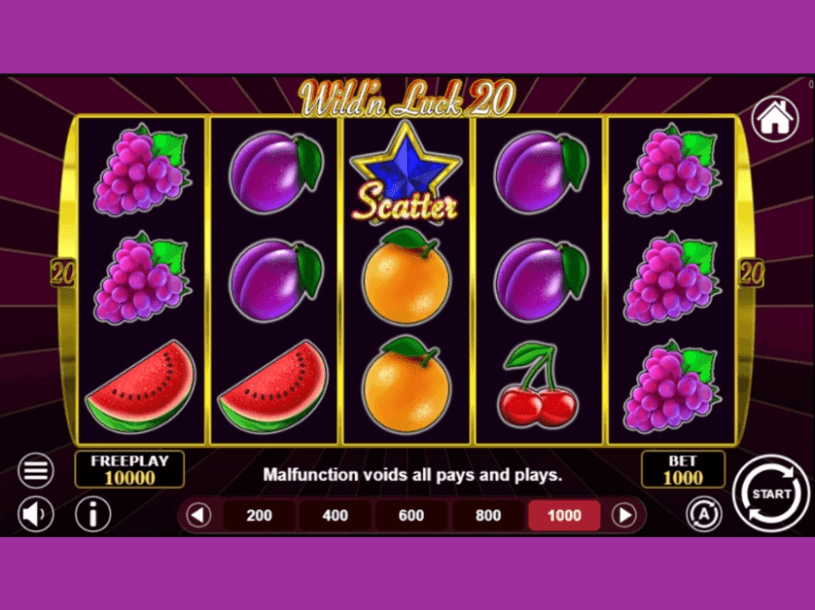 Wild'n luck 20 screenshot