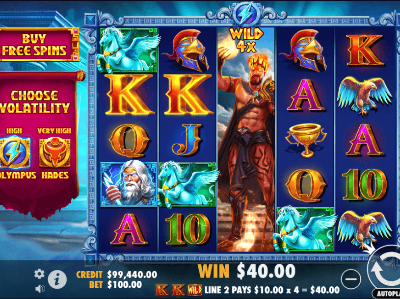 Zeus vs Hades slot screenshot