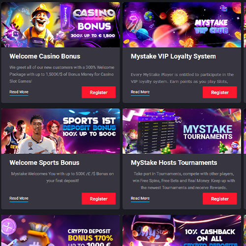 mystake casino bonusse