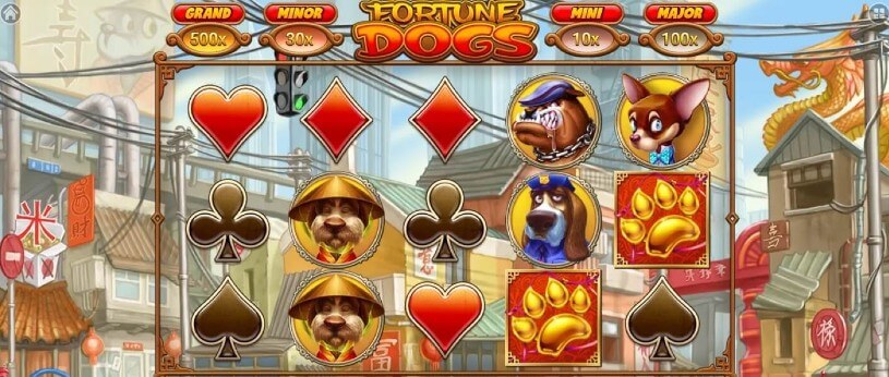 Fortune Dogs peliautomaatti - kuvankaappaus