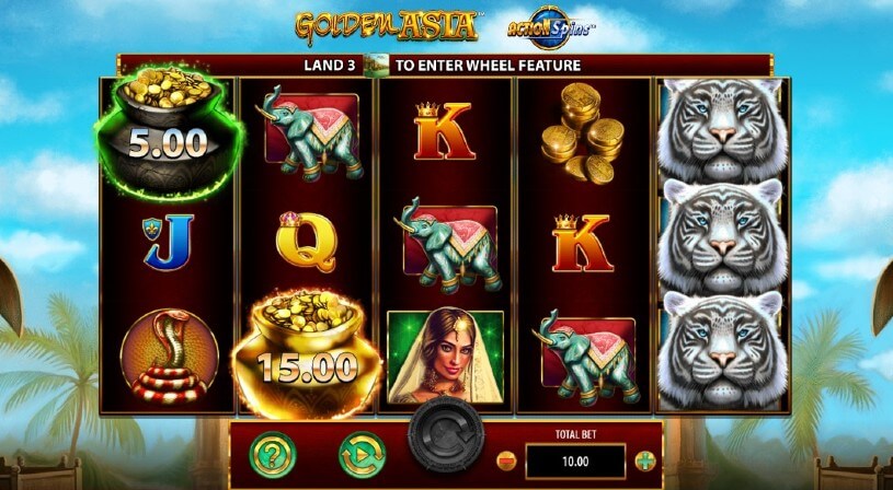 Golden Asia peliautomaatti - kuvankaappaus