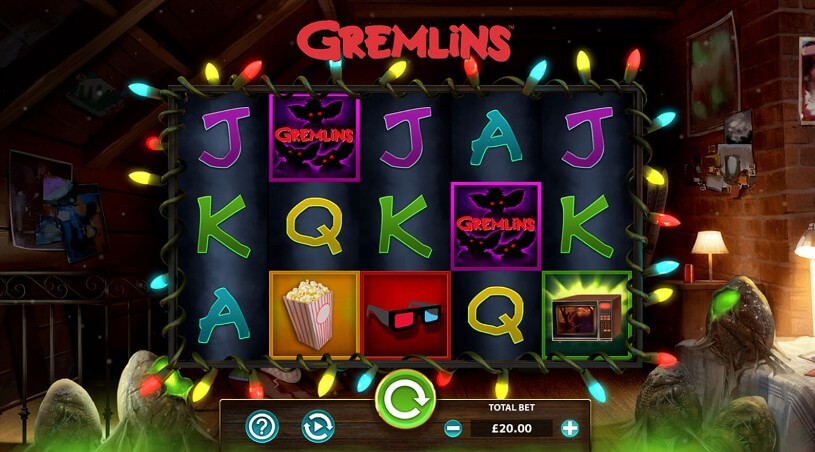 Gremlins peliautomaatti - kuvankaappaus