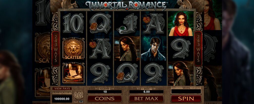 Immortal Romance pelin kuvankaappaus