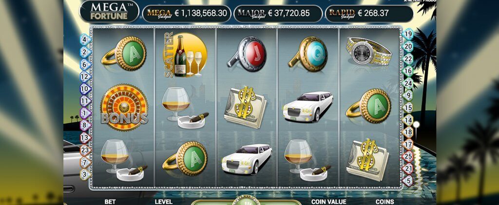 Mega Fortune kuvankaappaus pelistä