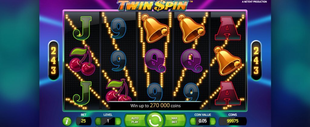 Twin Spin, kuvankaappaus pelistä