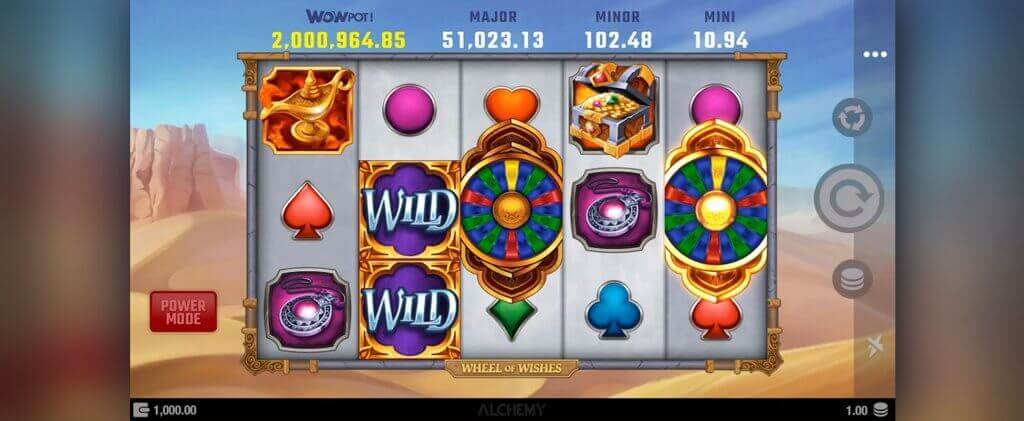 Wheel of Wishes pelin kuvankaappaus