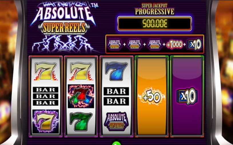 Absolute Super Reels peliautomaatti - kuvankaappaus