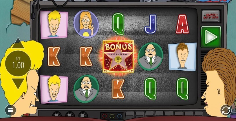 Beavis and Butt-Head peliautomaatti - kuvankaappaus