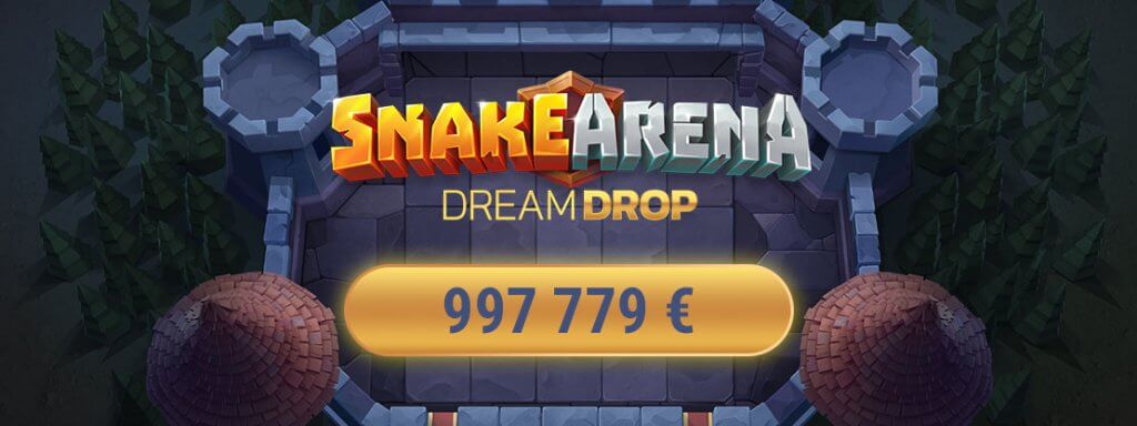Snake Arena Dream Drop -pelin ensimmäinen Mega Jackpot on lähes miljoona euroa