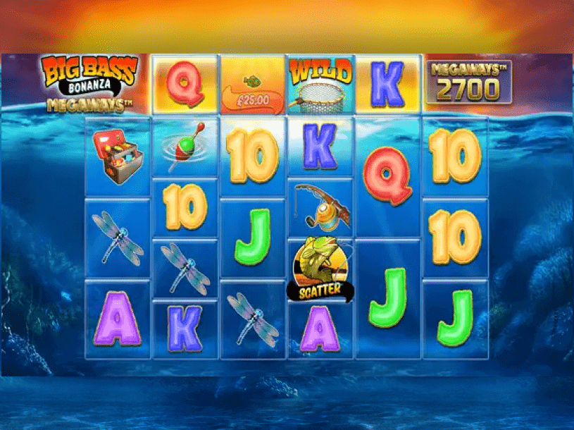 Big Bass Bonanza Megaways peliarvostelun kuvankaappaus pelistä