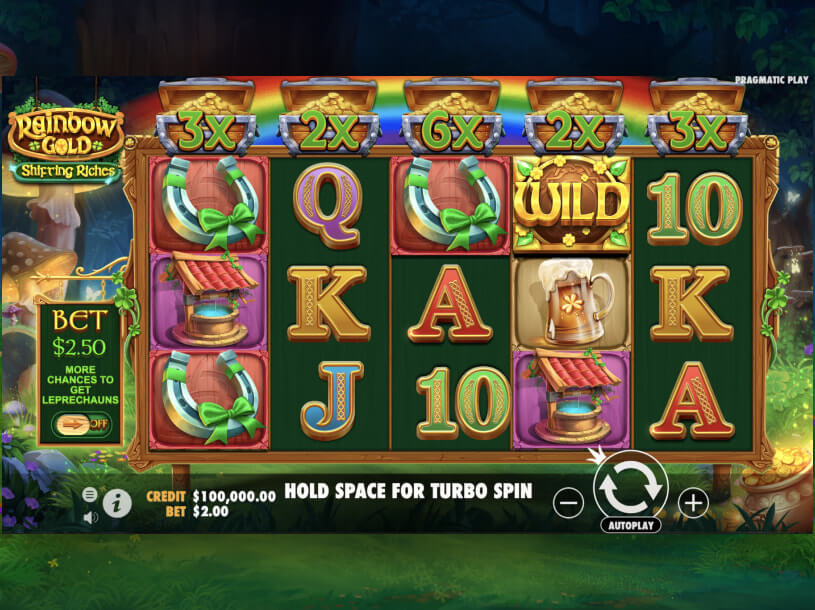 Rainbow Gold peliarvostelu, kuvankaappaus pelistä