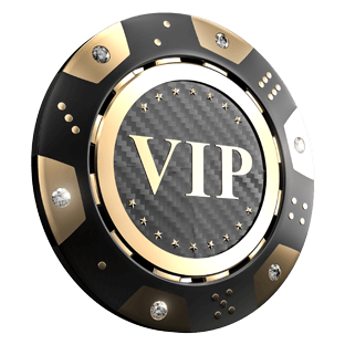VIP-tekstillä varustettu pelimerkki
