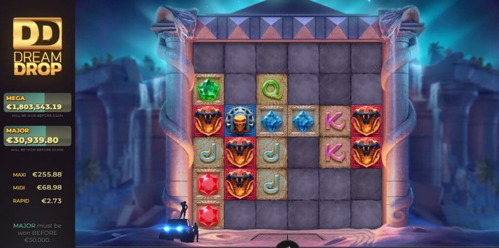 Kuvankaappaus Temple Tumble 2 Dream Jackpot peliautomaatista
