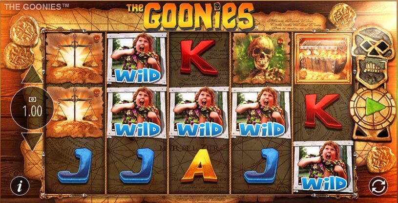 The Goonies peliautomaatti - kuvankaappaus